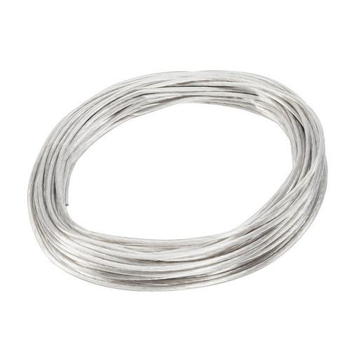 TENSEO Seil 4mm² 20m weiß NIEDERVOLT-SEIL, für TENSEO Niedervolt-S