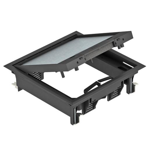 GES4-2U10T 9011 Geräteeinsatz für Universalmontage 222x2