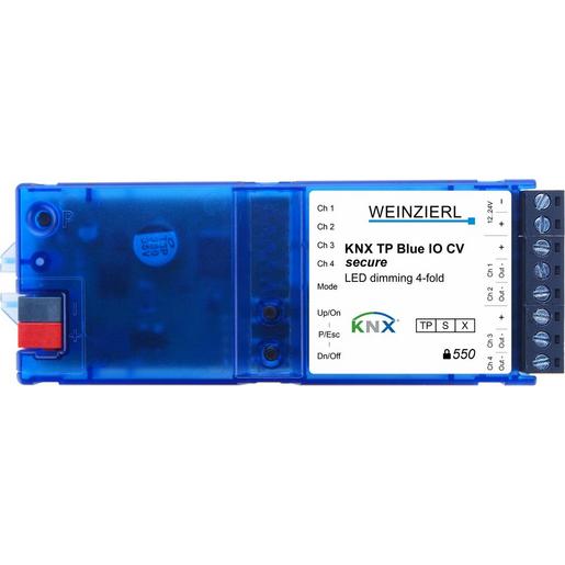 KNX TP Blue IO 550 CV secure LED Dimmaktor 4-fach Konstantspannung