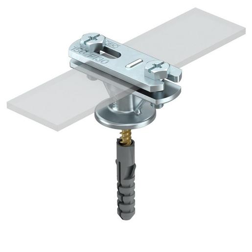 113 B-Z-HD-FL Leitungshalter für Flachleiter 30mm Zink