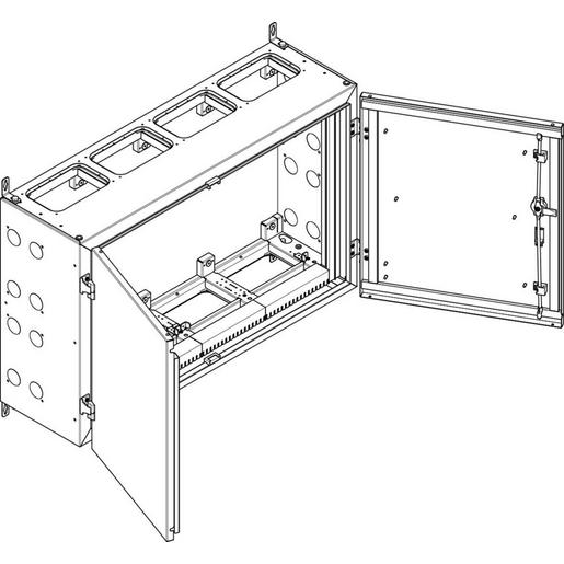 NT44E Wandgehäuse geerdet IP55 BxHxT: 1090x690
