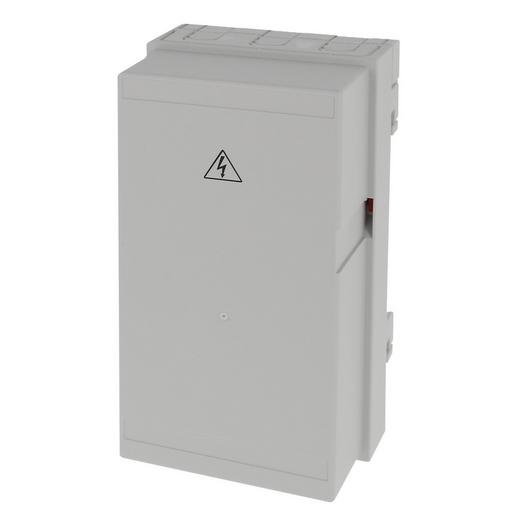 106098 Anschlußklemmenhaube grau incl. Schienen