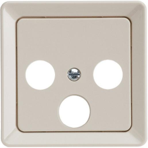 206030 Zentralplatte Antennensteckdose 3-Loch F