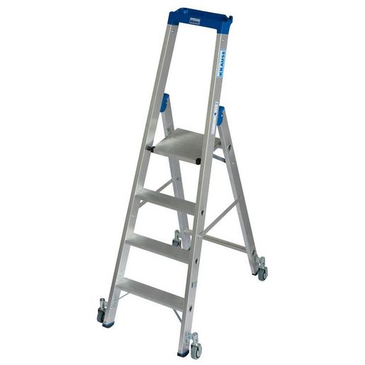 124616 STABILO Stufen-StehLeiter, fahrbar 4 Stu