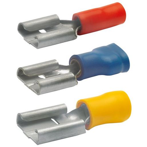 8301A Flachsteckhülse isoliert, 2,8x0,8 mm, 1,