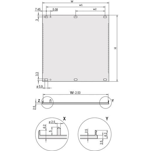 20848271 U-FRONTPL.EMC 4U 84HP