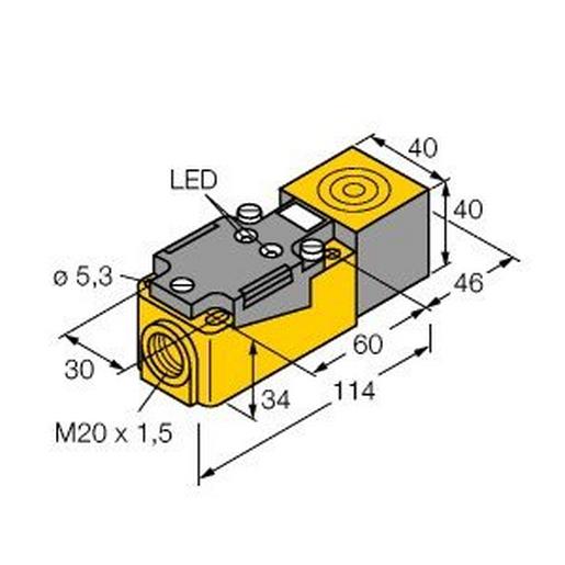 BI20-CP40-VP4X2 Induktiver Sensor mit erhöhtem Schaltabs