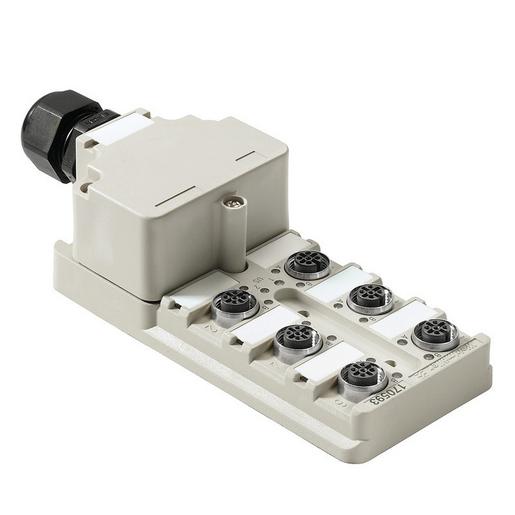 SAI-6-M 5P M12 Sensor-/Aktor-Verteiler, Komplett-Modul,