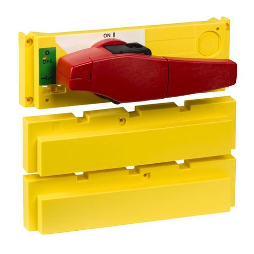 31043 Frontabdeckung gelb und Drehantrieb rot