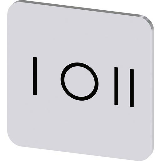 3SU1900-0AF81-0QK0 Bezeichnungsschild 22x22mm, Schild silbe