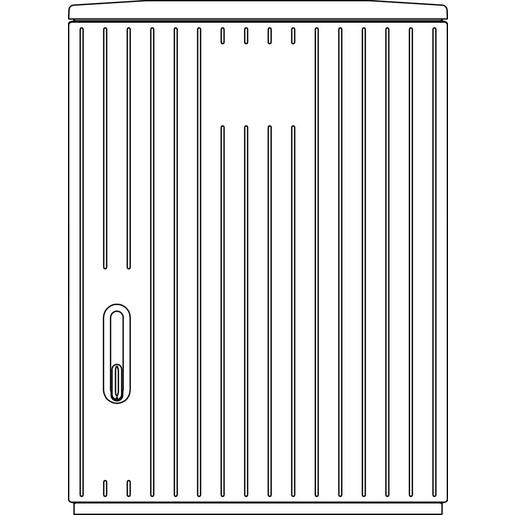 10031394 SCHR A850-1 DS LEER Polyesterschrank Fre