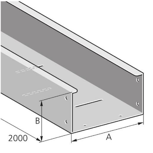 KSL2150/100A/DSRV6 Schwerlastkanal 2000mm lang