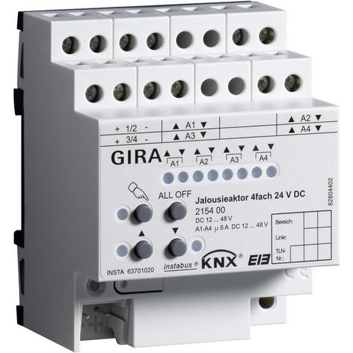 215400 Jal.aktor 4f DC 24 V Hand KNX REG