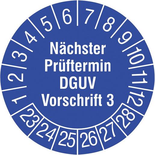 182785 Prüfplakette Nächster Prüftermin DGUV V3