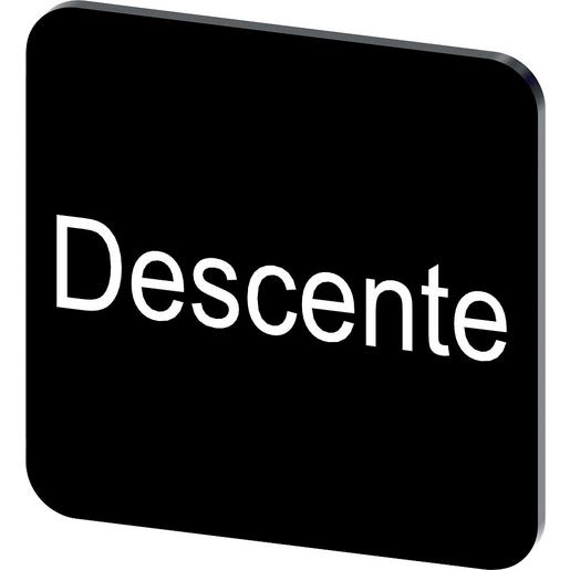 3SU1900-0AF16-0GD0 Bezeichnungsschild 22x22mm, Schild schwa