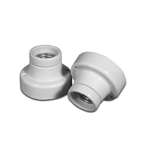 990010 Fassung, E27, Porzellan, weiß