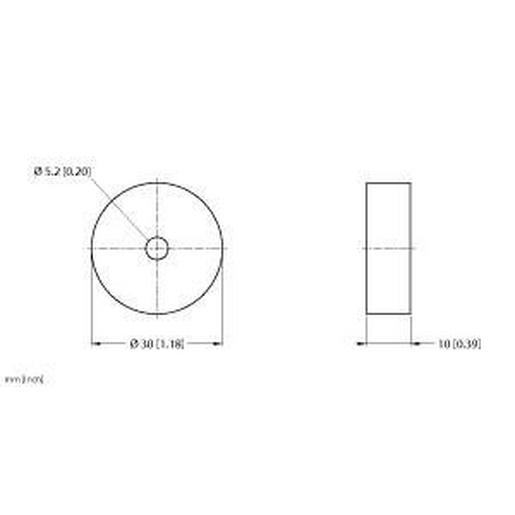 DS-R30 Zubehör, Distanzscheibe