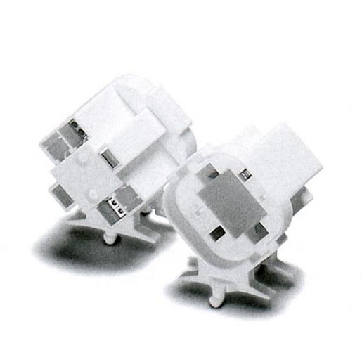 107618 Einsteckfassung, G24-d3, PBT GF, weiß