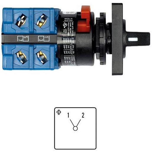 CH10.A222.FT2 Umschalter, 1-2, 60Grad, 3-polig, 20 A,