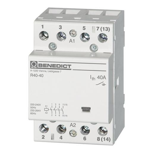 H 40 40 230 Installationsschütz 40A AC1, 4 Schließer