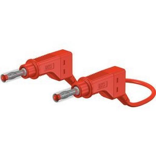 66.9407-20022 Laborkabel 2m Rot 600V Vernickelt