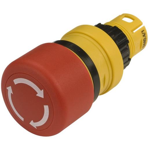 61-3440.4/1 NOT-AUS Tasten-Vorsatz Drehentriegelung