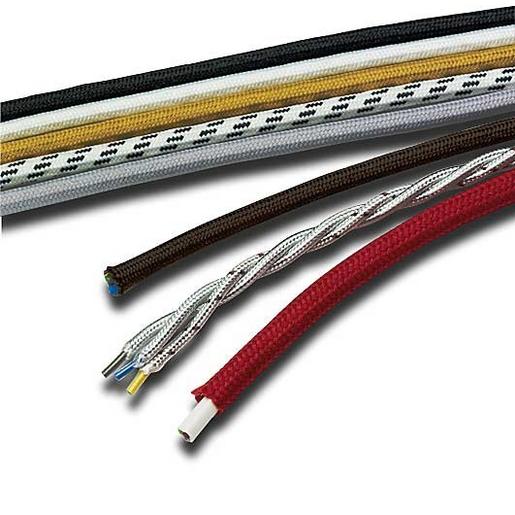 992710 Rundleitung, baumwollisoliert, schwarz