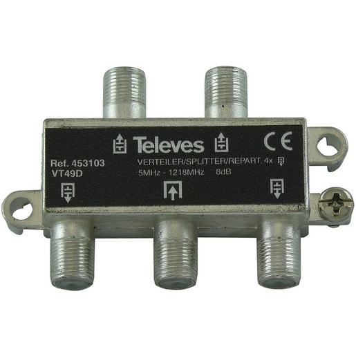 VT49D 4-fach Verteiler 5-1218 MHz VD: 9 dB