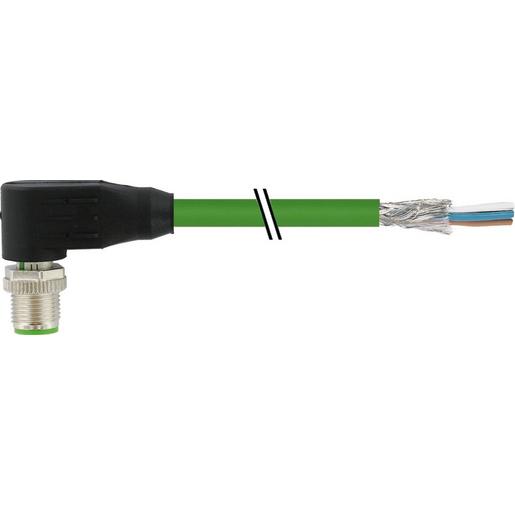 7000-14561-7961000 M12 St. 90° D-kod. freies Ltg-ende gesch