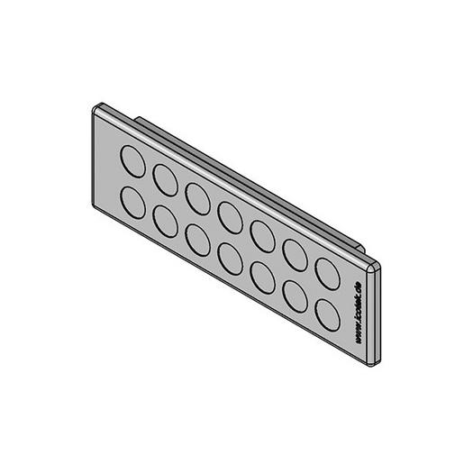 KEL-DP 24|14 A gy KEL-DP Kabeldurchführungsplatten
