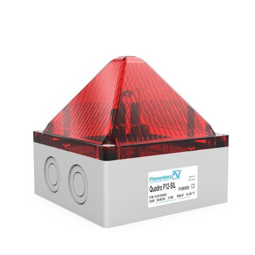 QUADRO F12-SIL 24 DC RD Blitzleuchte QUADRO F12-SIL rot,24DC,10J