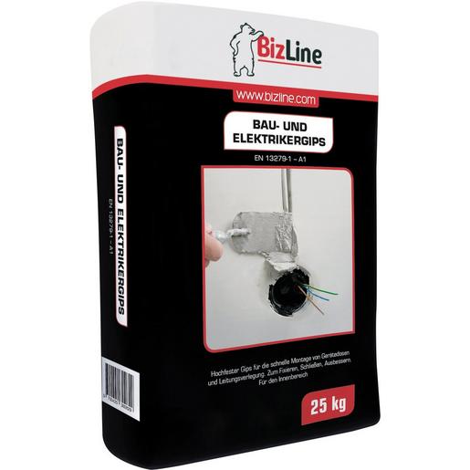 BIZ 740124 Bau- und Elektrikergips 25 kg Sack