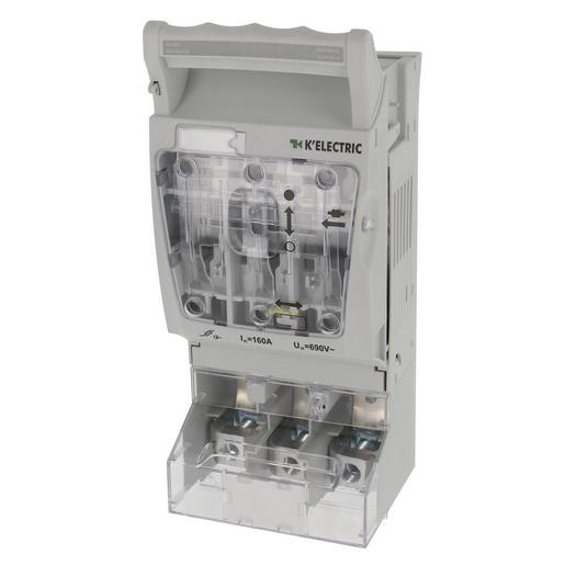 203015 NH 00 Aufbau-Lasttrennschalter KE 160A,