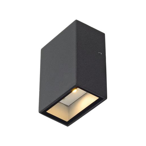 QUAD 1 WL anthrazit 3000K IP44 90° QUAD, Wandleuchte, LED, 3000K, IP44, eck