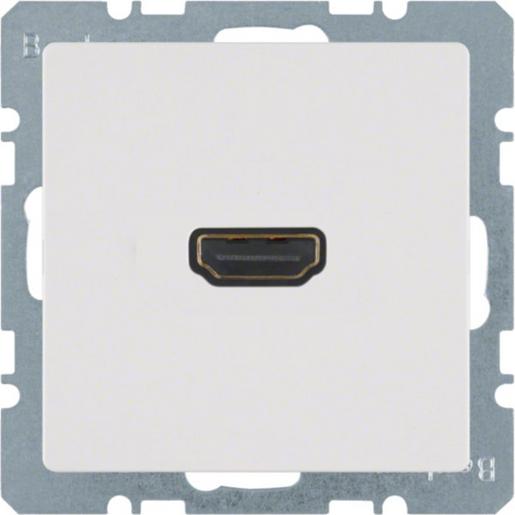 3315426089 HDMI Steckdose Q.1/Q.3 polarweiß samt