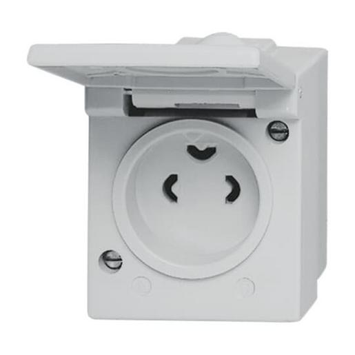 2334 AG Steckdose mit Klappdeckel