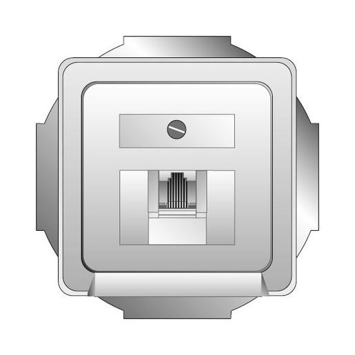 740060 Western-Steckdose für Birntaster FASHION