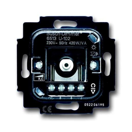 6513 U-102 Busch-Drehdimmer UP, RC, 40-420 W