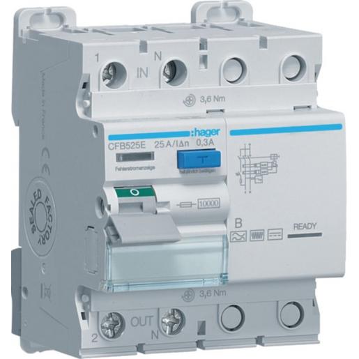 CFB525E FI-Schalter 1P+N 10kA 25A 300mA Typ B