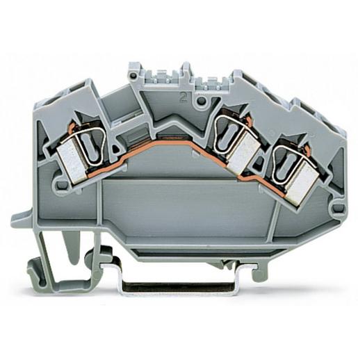781-631 3-Leiter-Durchgangsklemme4 mm²mittige