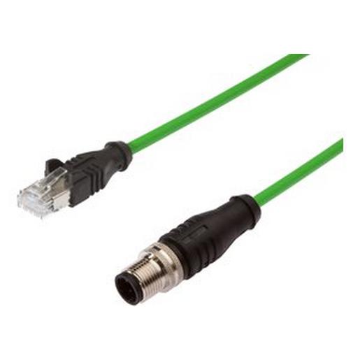 VKA08F25 Kabelstecker, 10m, M12 Stecker 4polig ge