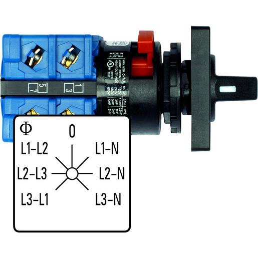 CH10.A007-624.FT2 Voltmeter Umschalter,20 A, Fronteinbau,