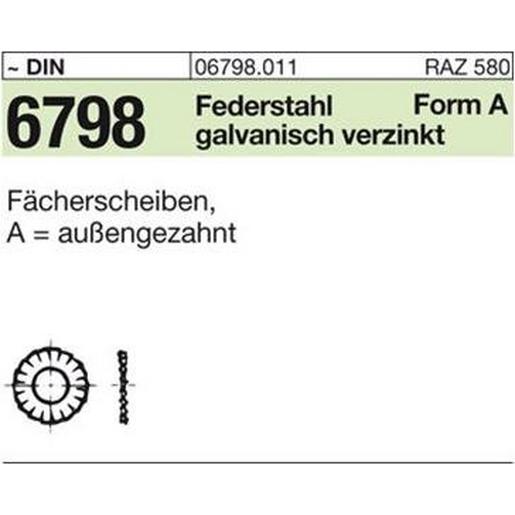 067980110084000 DIN 6798 Federstahl A 8,4 galv. verzinkt