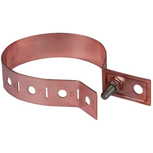 RRS V 60.150 B10.5 CU Regenrohrschelle 60-150mm Cu m. Anschlus