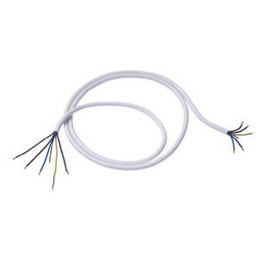 HSCW 51,5 Herdanschlußleitung 5G1.5mm², weiss, 2m