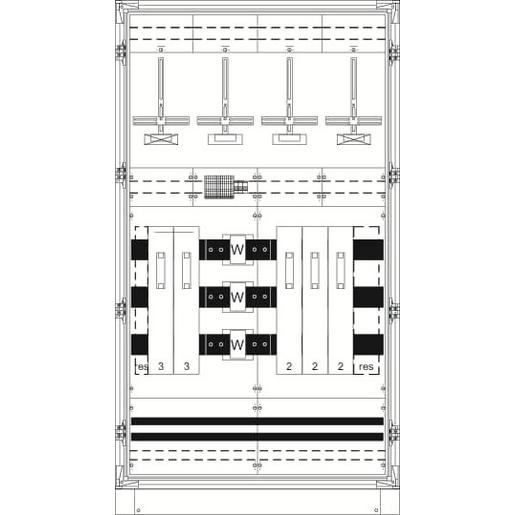 KS4226 KS4226 Mess- und Wandlerschrank TriLine,