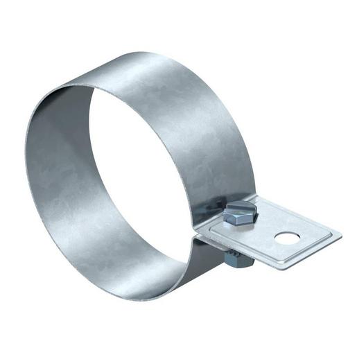 301 DIN-100 Regenrohrschelle 100mm Stahl bandverzink