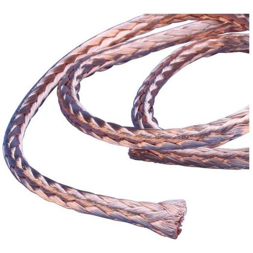 RRCB15-25 Rundgewebeband auf Spule, Kupfer blank 2