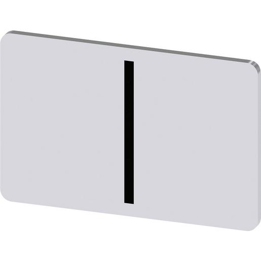 3SU1900-0AD81-0QB0 Bezeichnungsschild 17,5x27mm, Schild sil