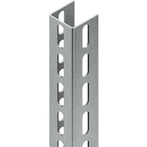 U 5050/1200 F U-Profil, 50x50x1200 mm, gelocht, Stahl,